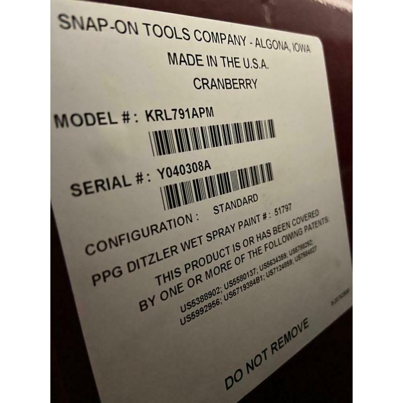 Snap on krl 55? tool box