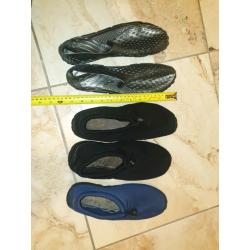 Sea shoes, good protection used.
