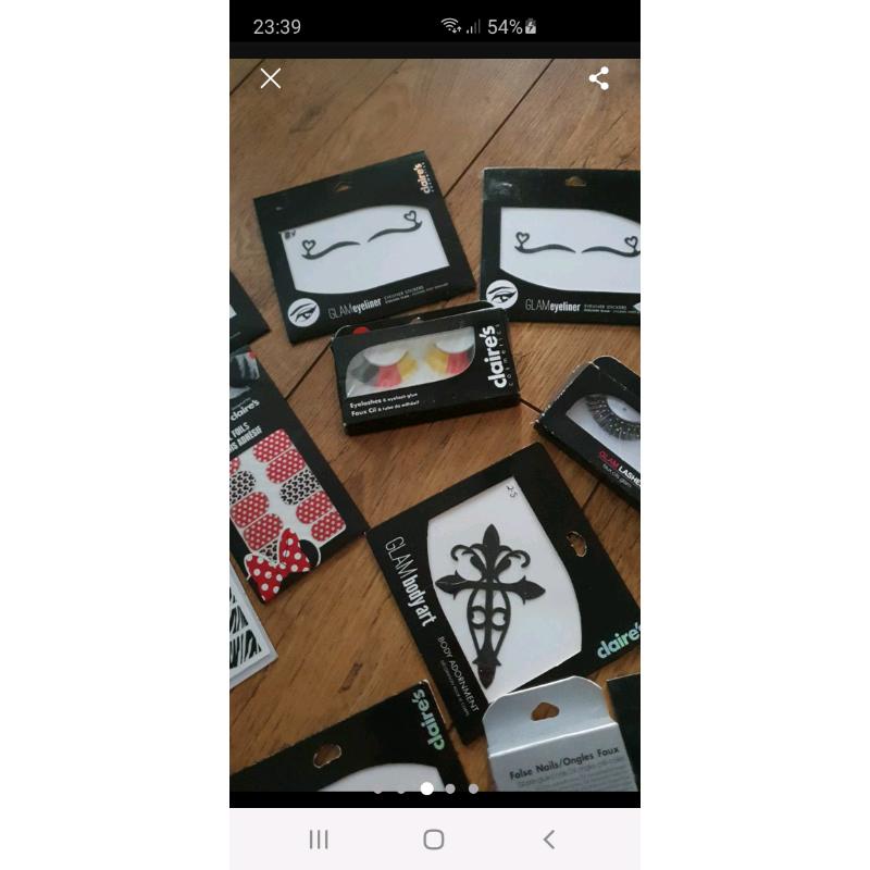 Joblot nail and eye accessories