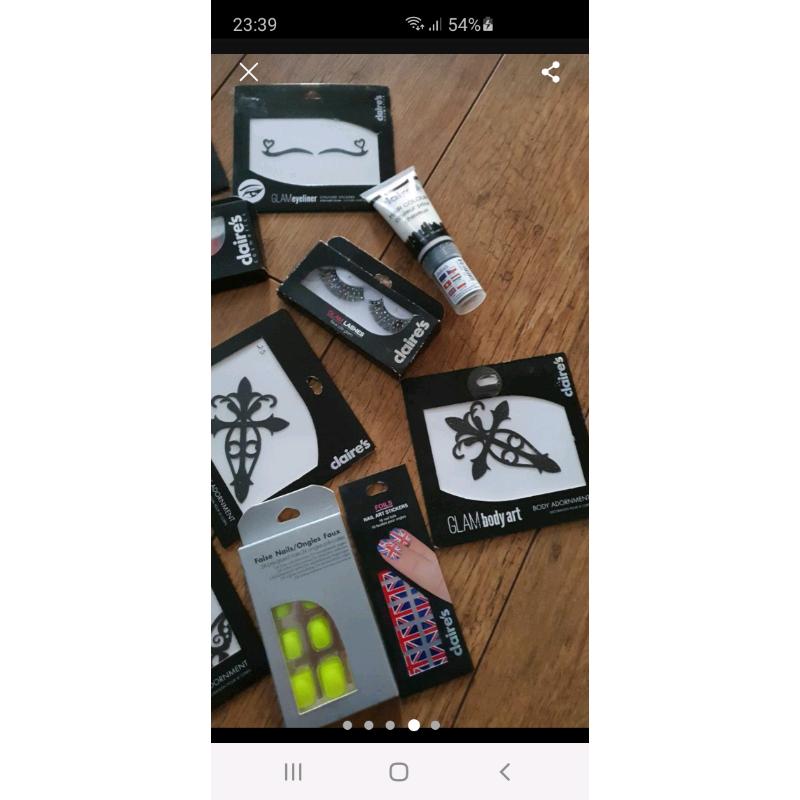 Joblot nail and eye accessories