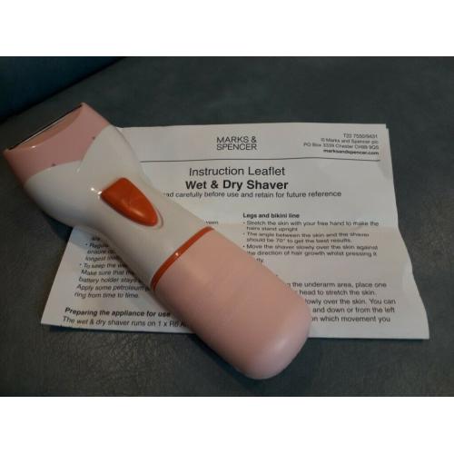M&S WET AND DRY SHAVER LADIES