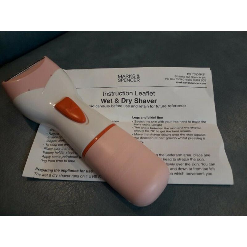 M&S WET AND DRY SHAVER LADIES