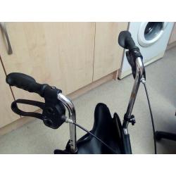 three-wheeled rollator , ,practically new,with bag