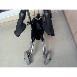 three-wheeled rollator , ,practically new,with bag