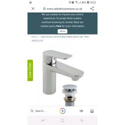Vado photon chrome mono basin mixer tap.