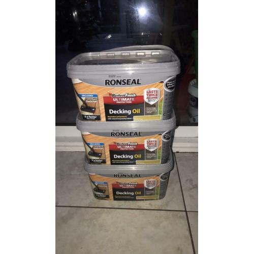 Ronseal decking oil x3