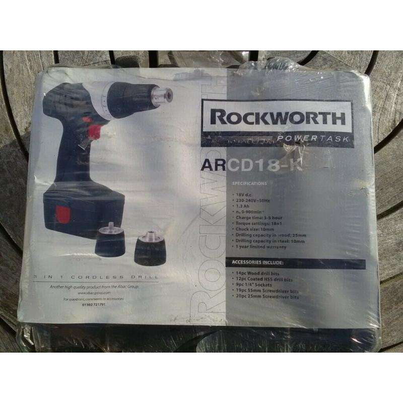 Christmas Bargain! 18v multi chuck drill/driver kit new in carry case