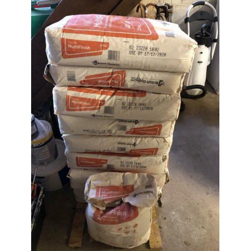 9.5 bags of Thistle Multifinish fine coat plaster