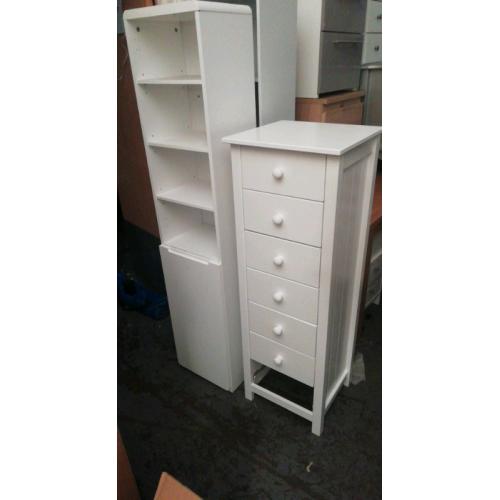 Tallboy Storage units. Shelf ?50. Drawer ?60. Real Bargains Clearance