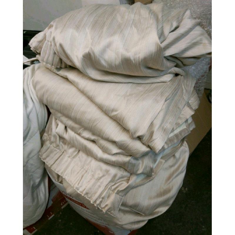Curtains - Quality Brownish Fabric Curtains. The sizes are between 220