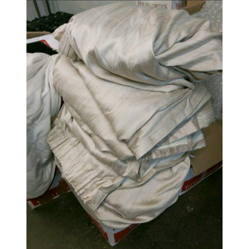 Curtains - Quality Brownish Fabric Curtains. The sizes are between 220