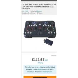 Wireless usb DJ Controller