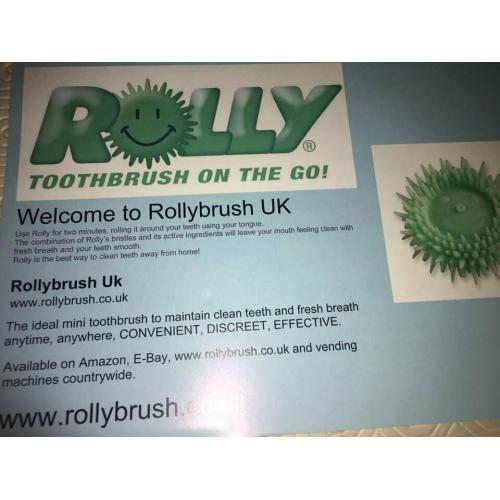 Vending Machine toothbrush toothpaste Rolly Brush overnight bag fuzzy brush
