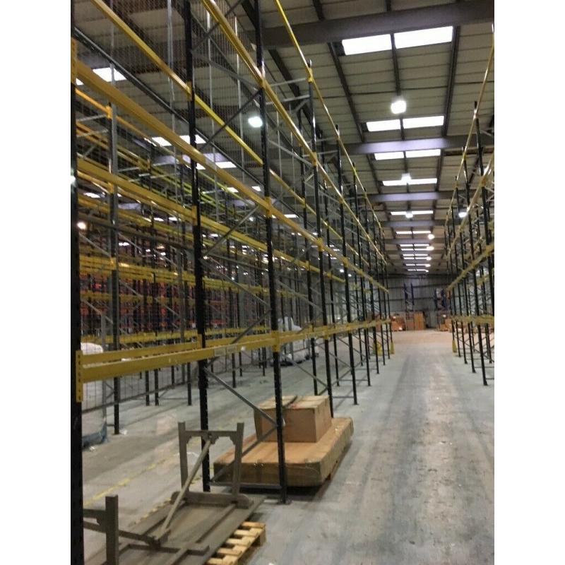 job lot 1000 bays link pallet racking AS NEW( storage , shelving )
