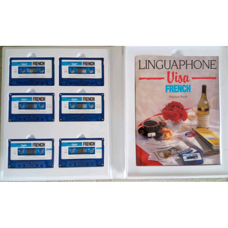 Linguaphone French learning programme (6 Cassettes & 2 Books)