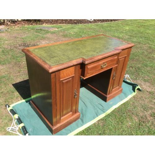 Leather top desk