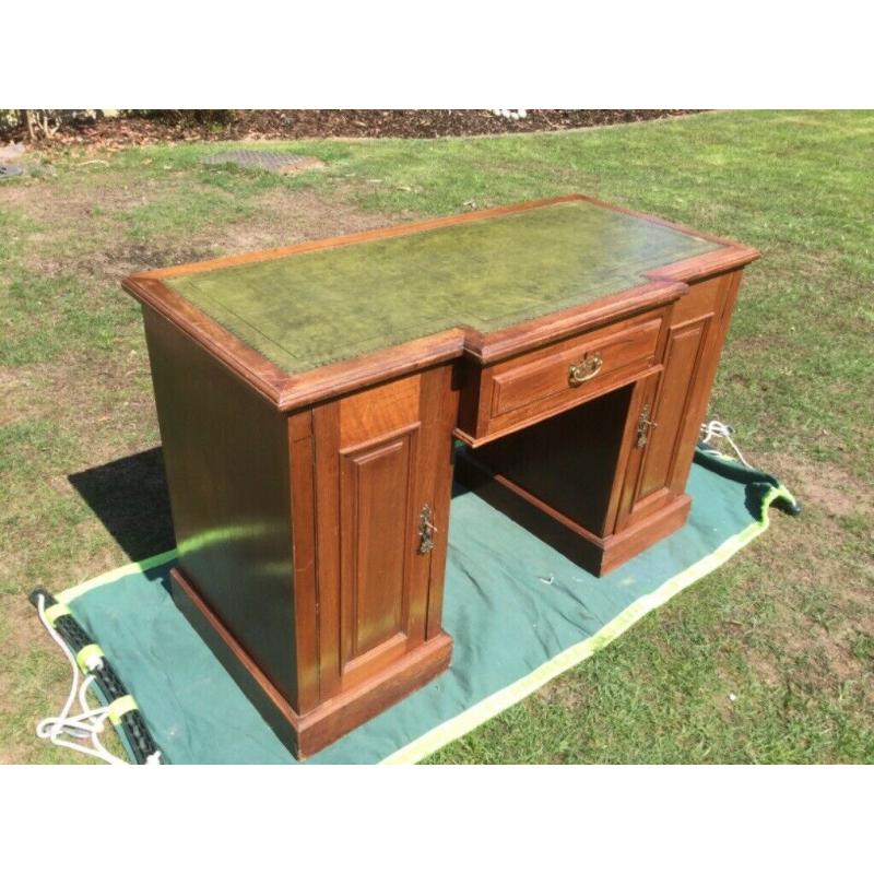 Leather top desk