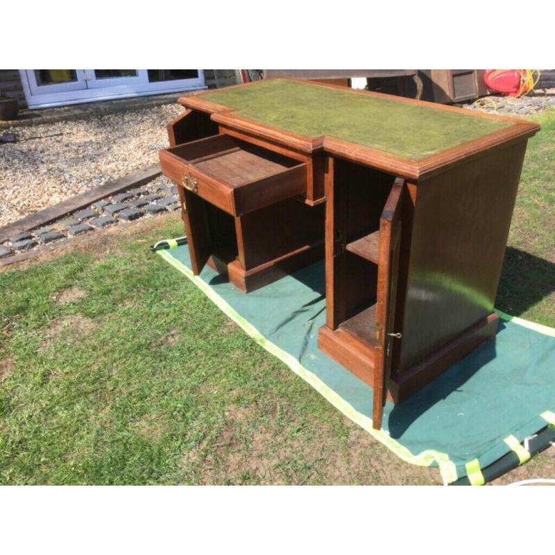 Leather top desk