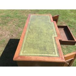 Leather top desk