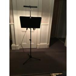K&M Music Stand and Double Light