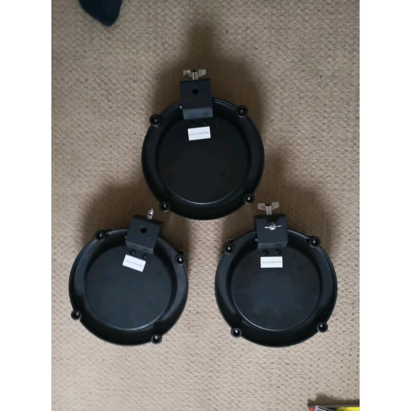 Three alesis electronic drum Tom's 8"