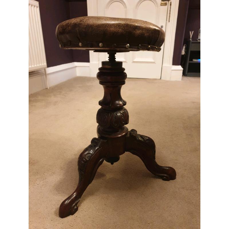 Victorian Antique Piano Stool