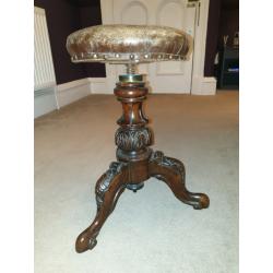 Victorian Antique Piano Stool