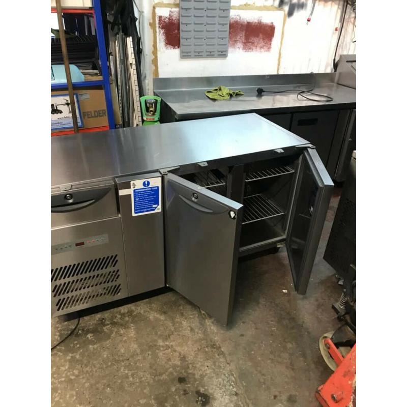 commercial bench counter pizza fridge for pizza meat chiller restaurant takeaway fdddss