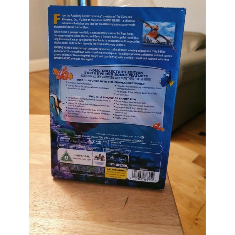 Finding Nemo dvd 2 disc collectors edition