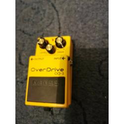 Guitar pedals, little big muff, boss Overdrive and Ditto x2 looper