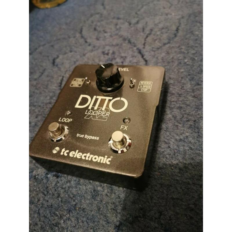 Guitar pedals, little big muff, boss Overdrive and Ditto x2 looper