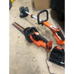 Black and Decker cordless 36v strimmer and hedge trimmer