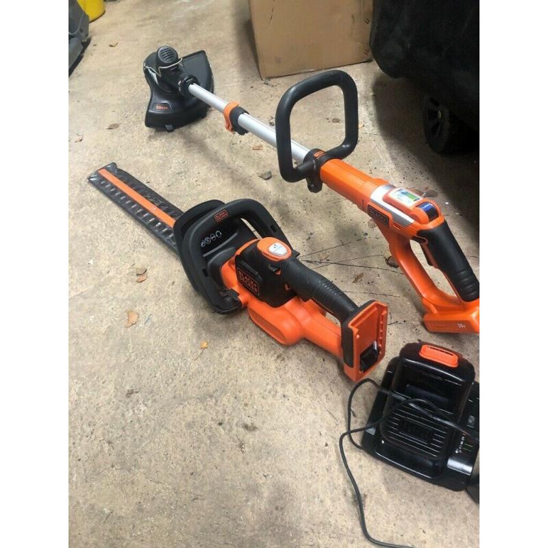 Black and Decker cordless 36v strimmer and hedge trimmer