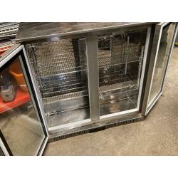 Double door drink display fridge for shop cafe restaurant takeaway pizza jdhahah