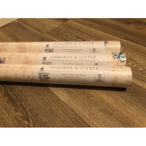 Designer Wallpaper by Osborne and Little-Butterfly Meadows