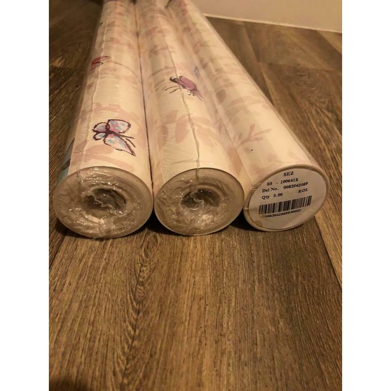 Designer Wallpaper by Osborne and Little-Butterfly Meadows