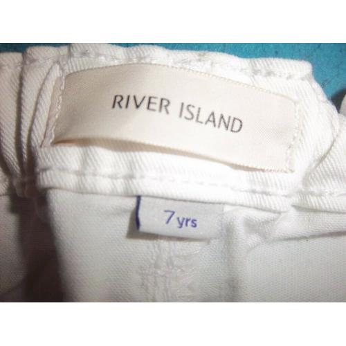 River Island Girls White Jeans Age 7 Years IP1
