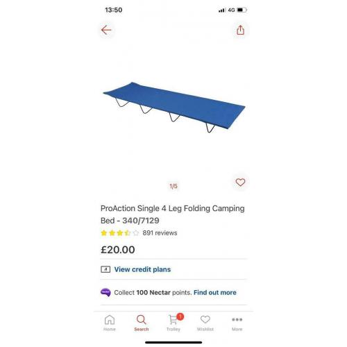 Camp bed