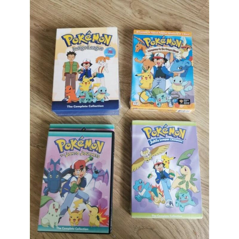 Pokemon Series First 4 Series Sealed DVDs [Region 1]