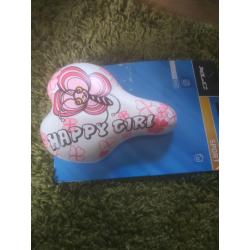 New padded saddle for young girls bicycle