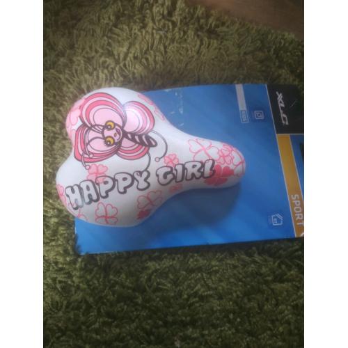 New padded saddle for young girls bicycle