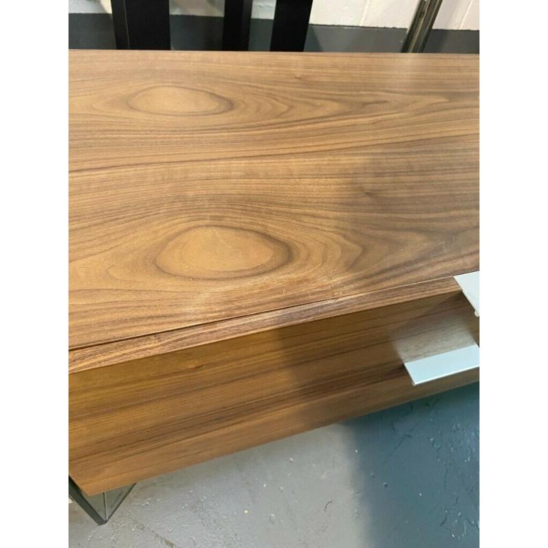Dwell Sturado TV Unit Light Grey & Walnut