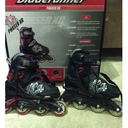 Bladerunner roller blades, safety gear and jacket