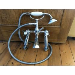 Vintage chrome bath / shower mixer tap