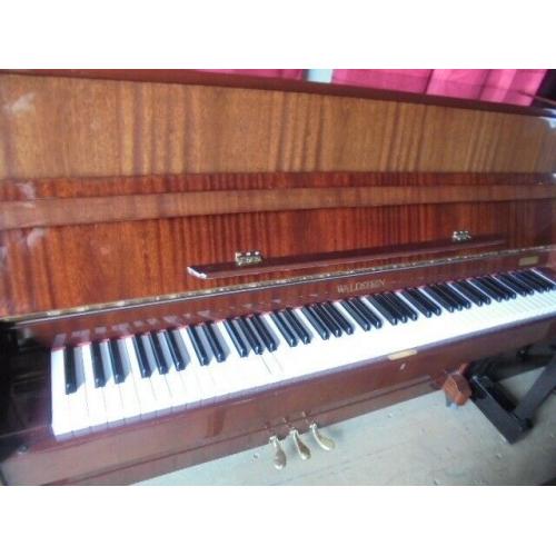 modern upright piano by waldstein