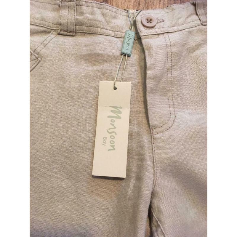BNWT Boys Monsoon Trousers age 18-24 months perfect condition