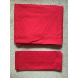 Excellent Condition - Goal Theme - DOUBLE BED Set and Fitted Sheet (2) with Curtains