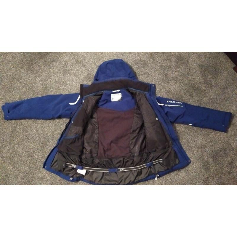 Salomon Clima Pro Storm 20000 Insulated Ski Jacket Men's Small Purple/Blue