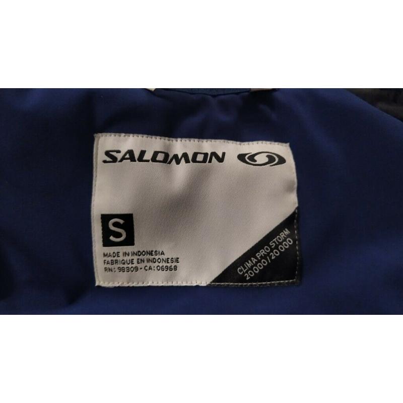 Salomon Clima Pro Storm 20000 Insulated Ski Jacket Men's Small Purple/Blue
