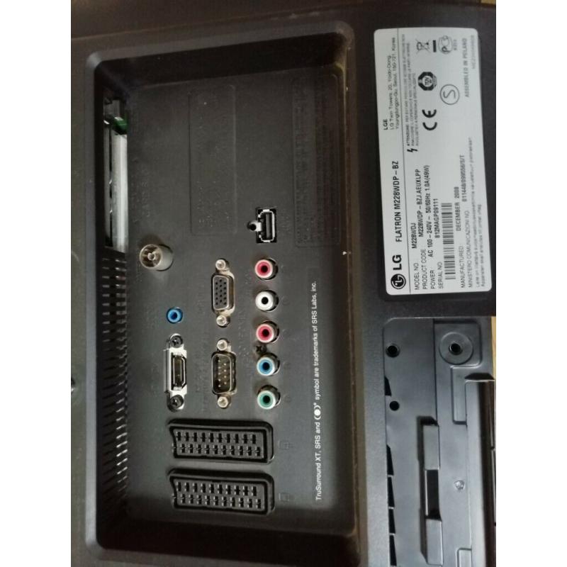 22inch LG M228WDP HD TV/Monitor